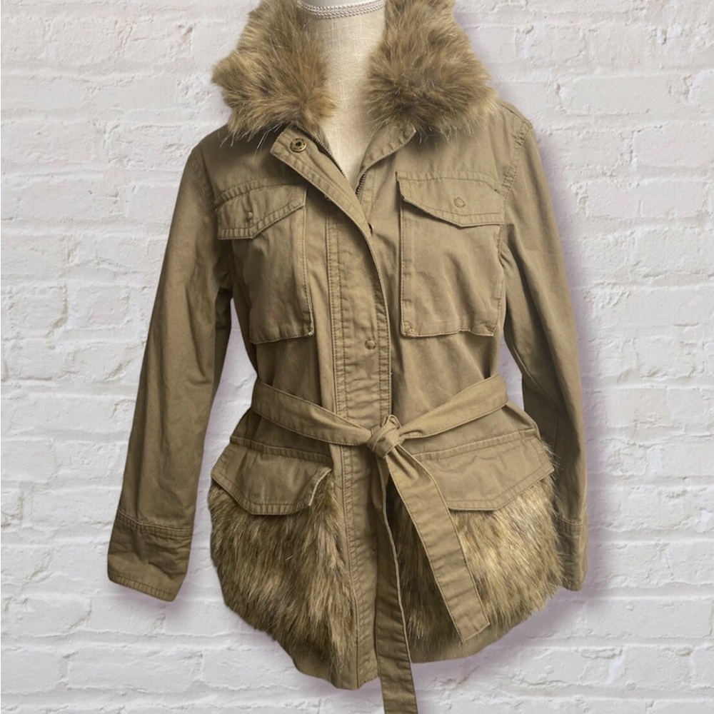 Anthropology Fur-Trimmed Field Parka Jacket - Picture 7 of 12